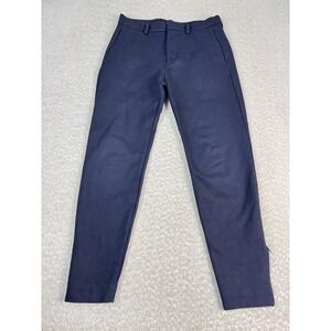 COS Pants Mens 30x30 Navy Blue Ponte Stretch Jogger Ankle Zip Slim Tapered